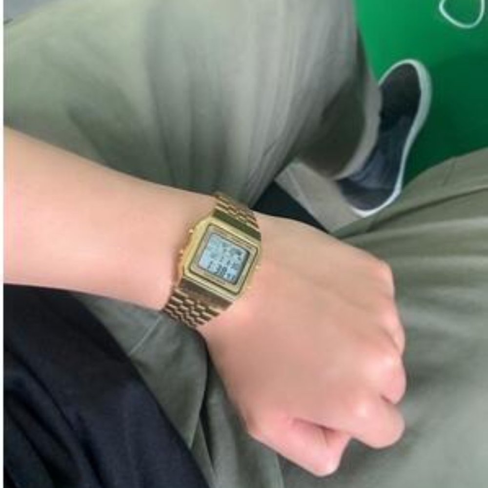 Casio vintage gold watch men's Watch